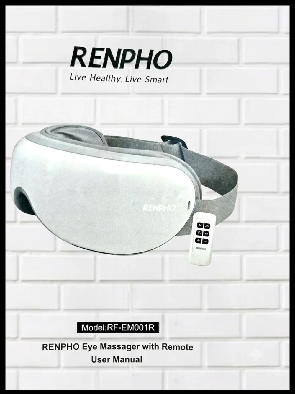 RENPHO White Eye Massager with Remote - Soothing Relief
